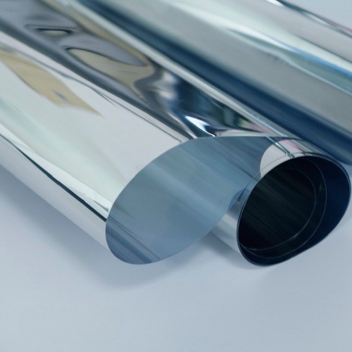 Silver mirror reflective - silver, one