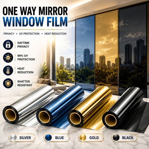 One way mirror window - mirror, film